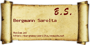 Bergmann Sarolta névjegykártya